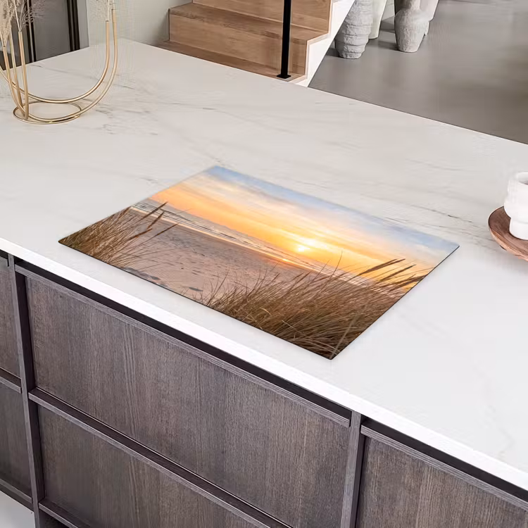 Zonsondergang - Duinen - Zee Inductie beschermer vinyl 3mm klein -sfeer8