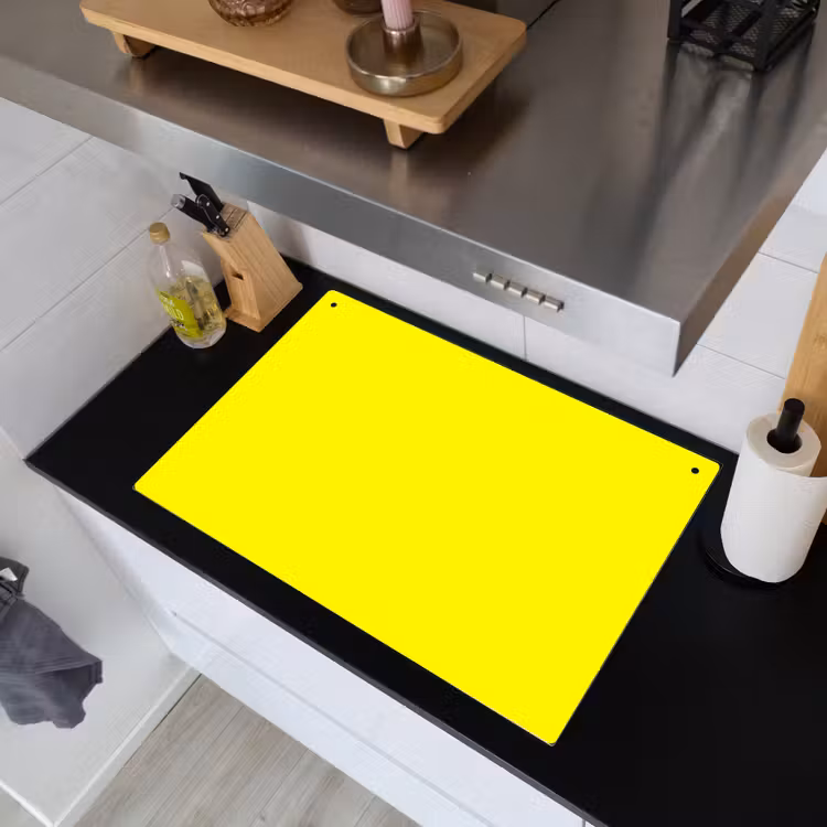 Sunshine - Glow - Geel Inductie beschemer met haakjes klein 777 -sfeer1