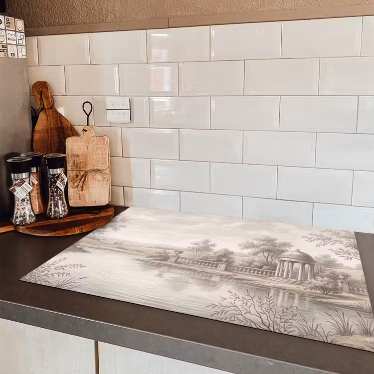 Terras - Water - Natuur - Landschap Inductie beschermer vinyl 3mm klein -sfeer3