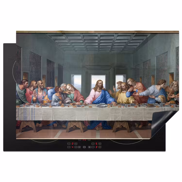 Het laatste avondmaal - Leonardo da Vinci Inductie beschermer vinyl 3mm klein -3d