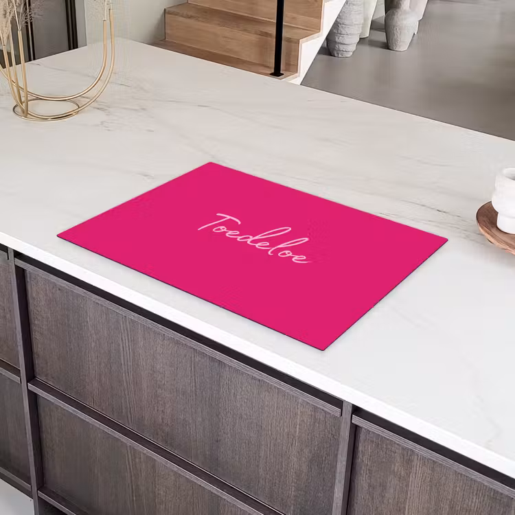 Toedeloe - Roze Inductie beschermer vinyl 3mm klein -sfeer8