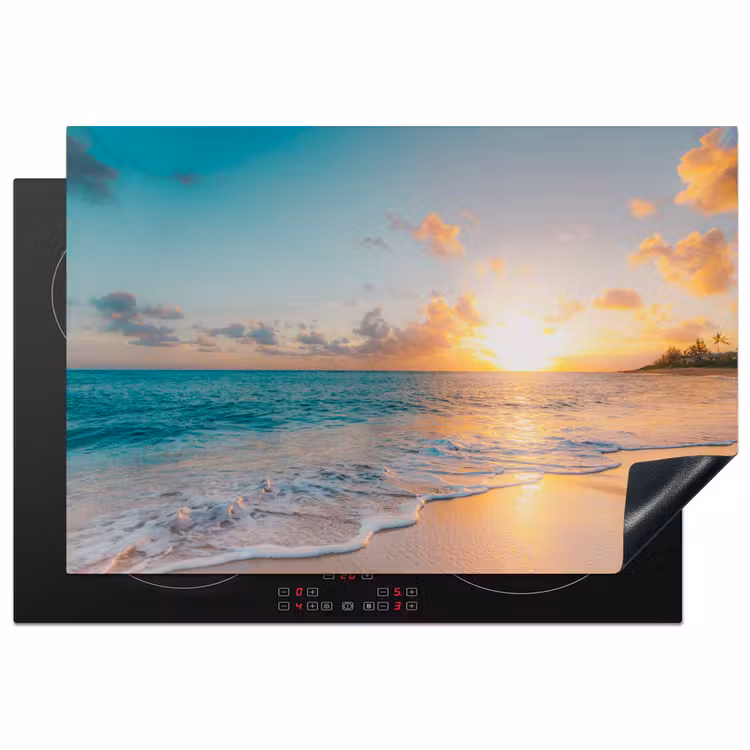 Tropische Zonsondergang Symfonie Inductie beschermer vinyl 3mm klein -3d