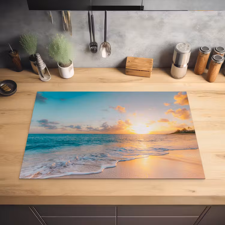Tropische Zonsondergang Symfonie Inductie beschermer vinyl 3mm klein -sfeer5