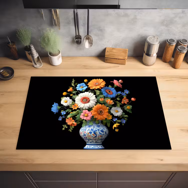 Vaas - Boeket - Bloemen - Kleur Inductie beschermer vinyl 3mm klein -sfeer5