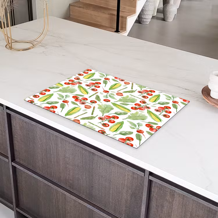 Groente - Tomaat - Maïs - Sla Inductie beschermer vinyl 3mm klein 276 -sfeer8