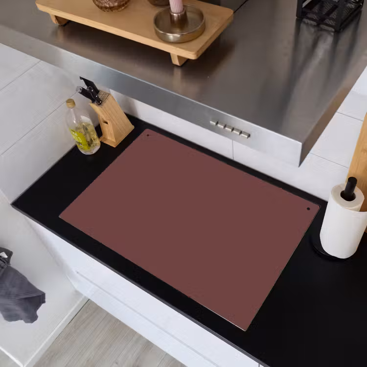 Velvet - Merlot - Rood Inductie beschemer met haakjes klein 777 -sfeer1