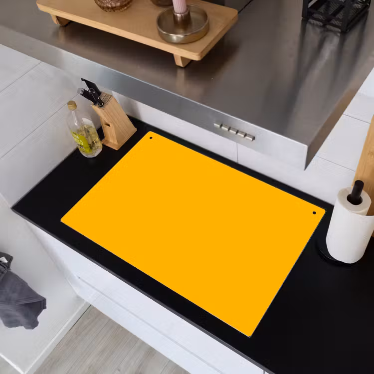 Vivid - Amber - Geel Inductie beschemer met haakjes klein 777 -sfeer1