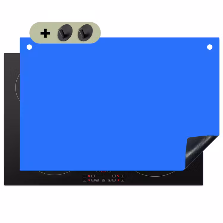 Vivid - Cobalt - Blauw Inductie beschemer met haakjes klein 777 -3d
