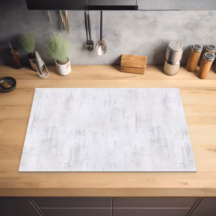 Muur - Geverfd - Wit - Onafgewerkt Inductie beschermer vinyl 3mm klein 276 -sfeer5