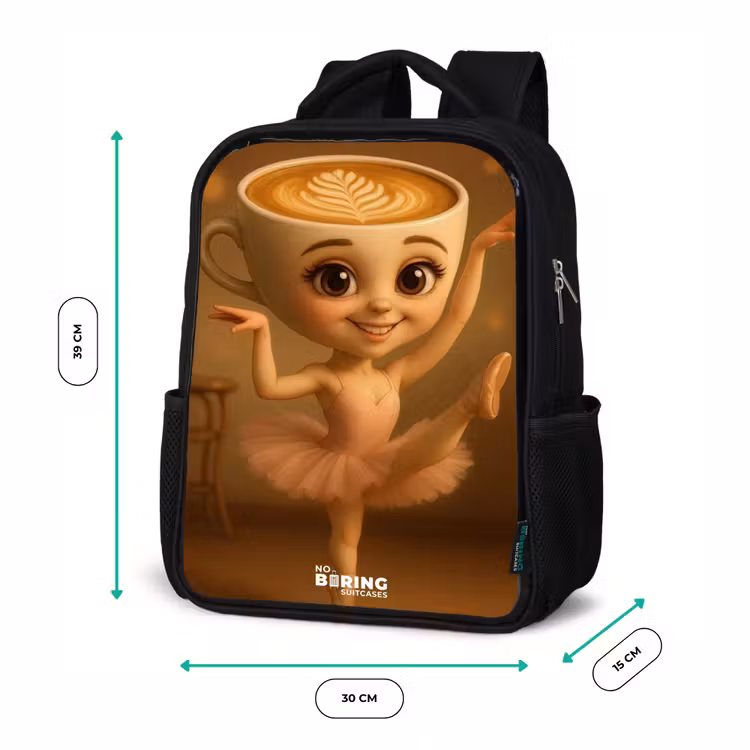 Ballerina Cappuccina Rugzak - Zwart middel -productfoto_formaten