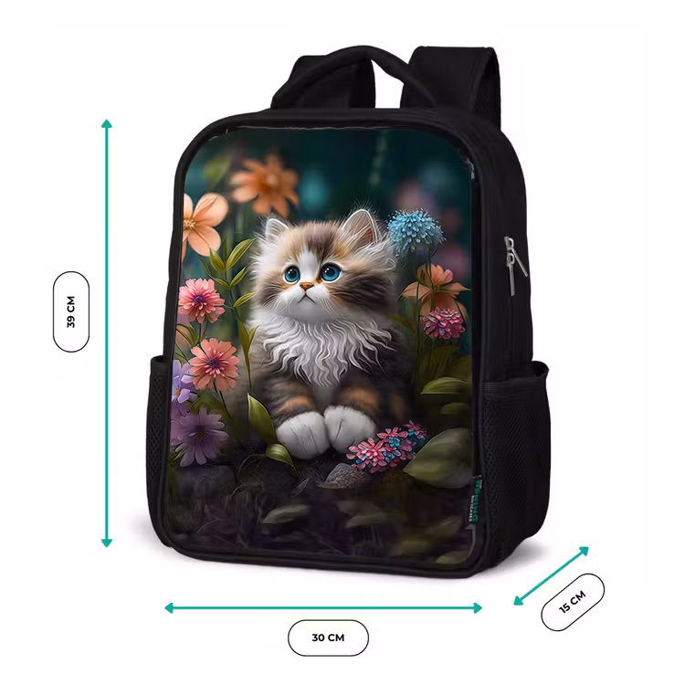Snoezige Sjakie Rugzak - Zwart middel -productfoto_formaten