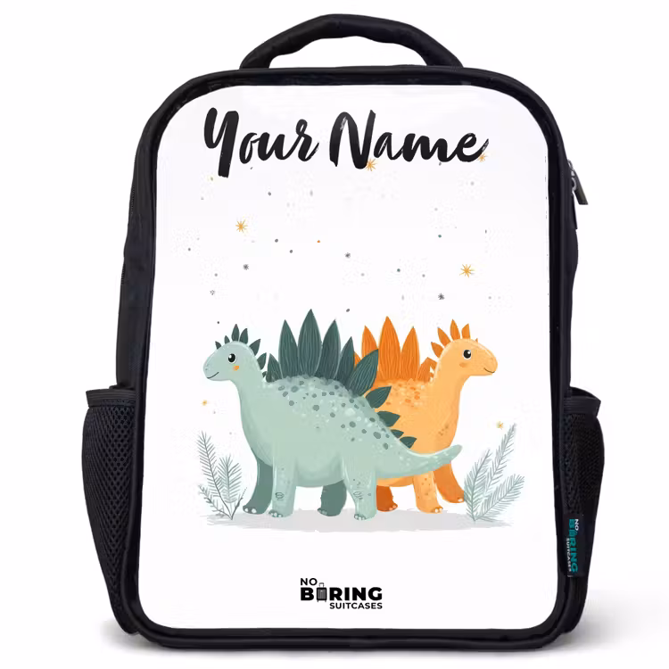 Dinos - Dieren - Sterren Rugzak - Zwart middel -3d