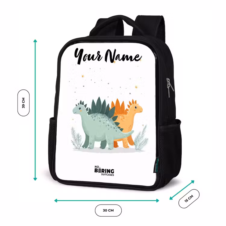 Dinos - Dieren - Sterren Rugzak - Zwart middel -productfoto_formaten