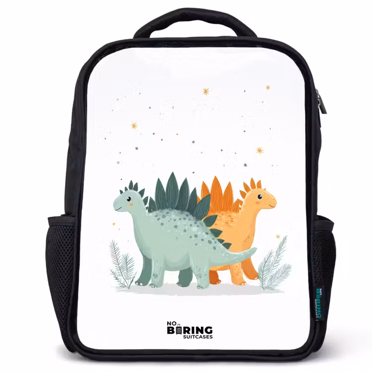Dinos - Dieren - Sterren Rugzak - Zwart middel -3d