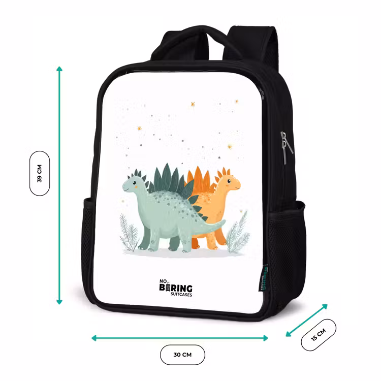 Dinos - Dieren - Sterren Rugzak - Zwart middel -productfoto_formaten