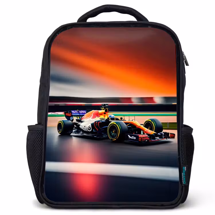 Furious F1 Rugzak - Zwart middel -3d