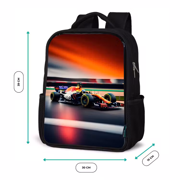 Furious F1 Rugzak - Zwart middel -productfoto_formaten