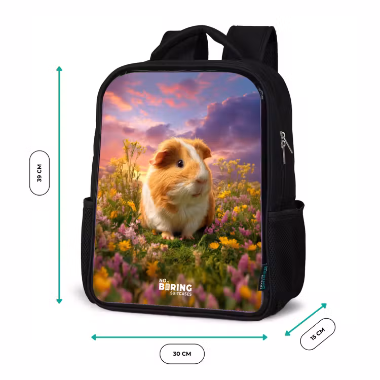 Cavia - Natuur - Dier Rugzak - Zwart middel -productfoto_formaten