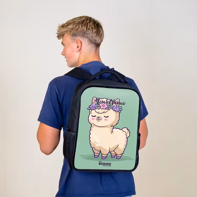 Kawai - Alpaca - Groen Rugzak - Zwart middel -sfeer8