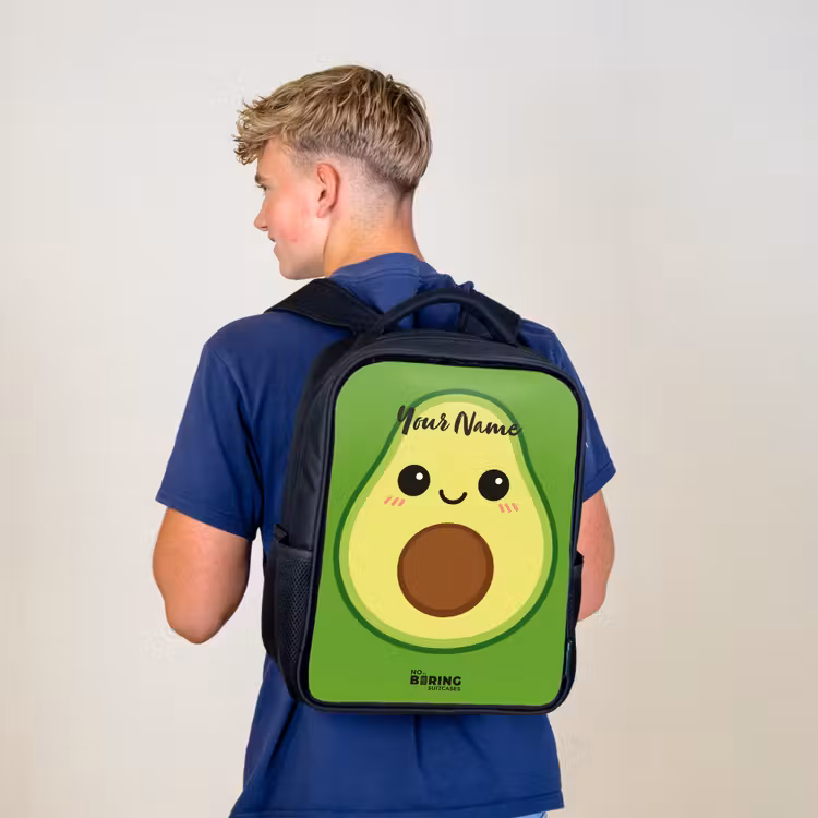Kawai - Avocado - Groen Rugzak - Zwart middel -sfeer8