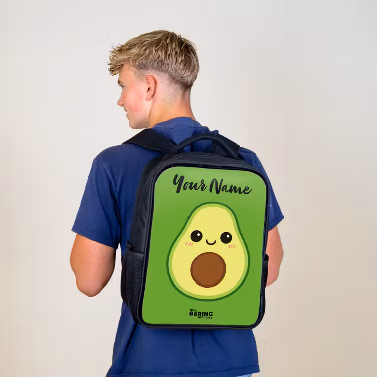 Kawai - Avocado - Groen Rugzak - Zwart middel -sfeer8