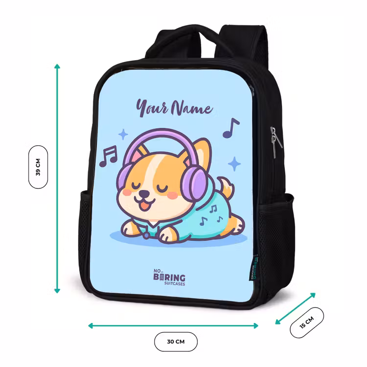 Kawai - Hond - Muziek Rugzak - Zwart middel -productfoto_formaten