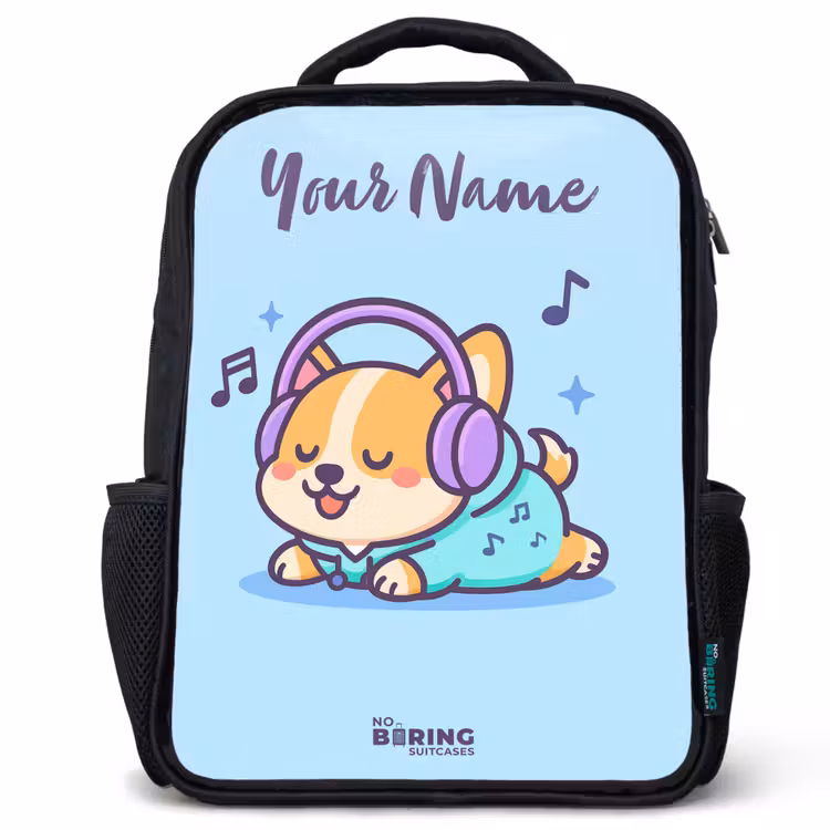 Kawai - Hond - Muziek Rugzak - Zwart middel -3d