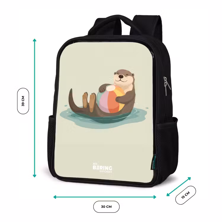 Otter - Strandbal - Water Rugzak - Zwart middel -productfoto_formaten
