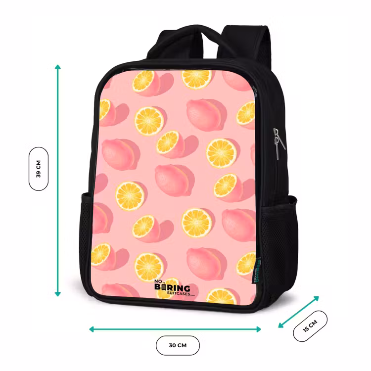 Pink limoncello Rugzak - Zwart middel -productfoto_formaten