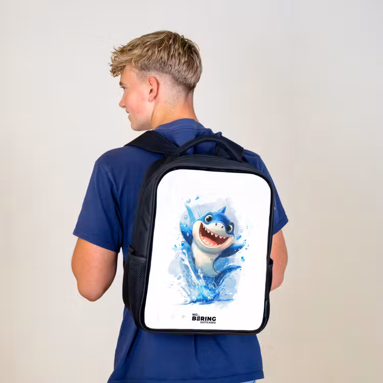 Haai - Tanden - Water Rugzak - Zwart middel -sfeer8