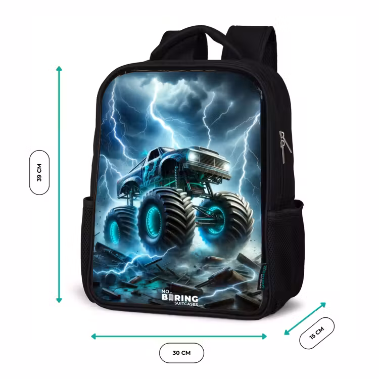 Thunder Wheels Rugzak - Zwart middel -productfoto_formaten