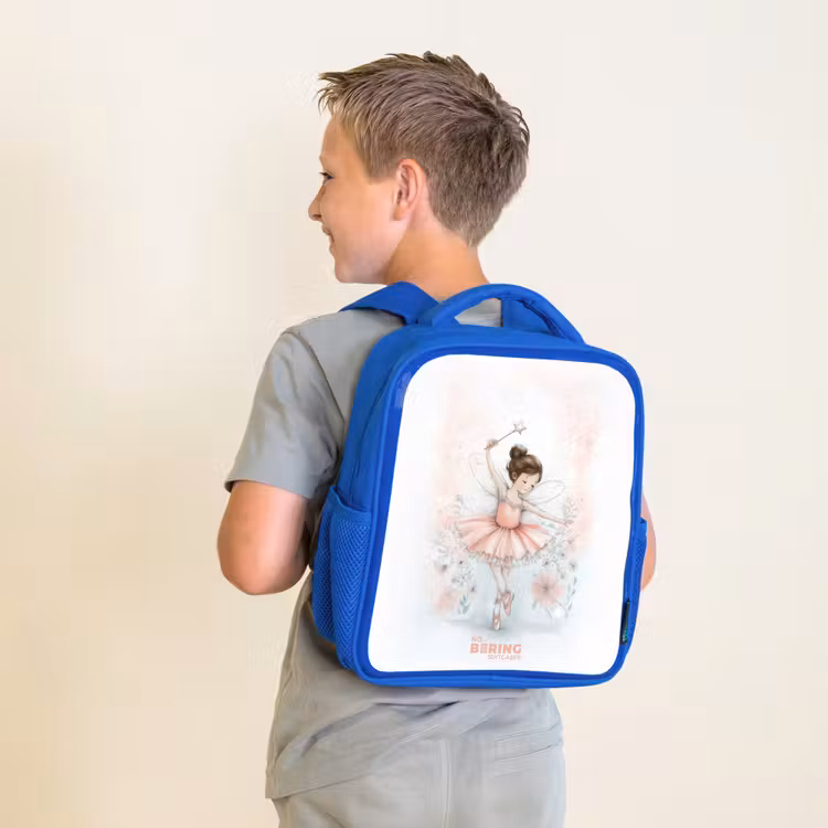 Ballerina - Elf - Fee Kinderrugzak - Blauw middel -sfeer2