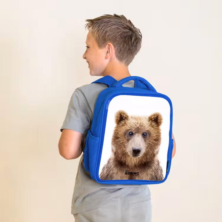 Bennie Beer Kinderrugzak - Blauw middel -sfeer2