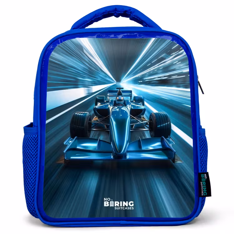 Blazing blue Kinderrugzak - Blauw middel -3d
