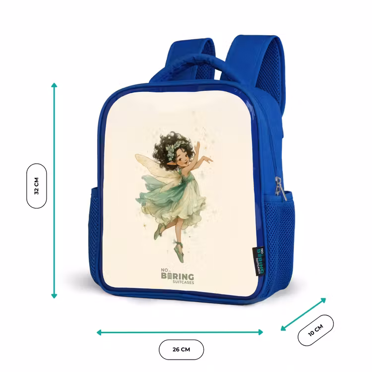 Dansende bosfee Kinderrugzak - Blauw middel -productfoto_formaten