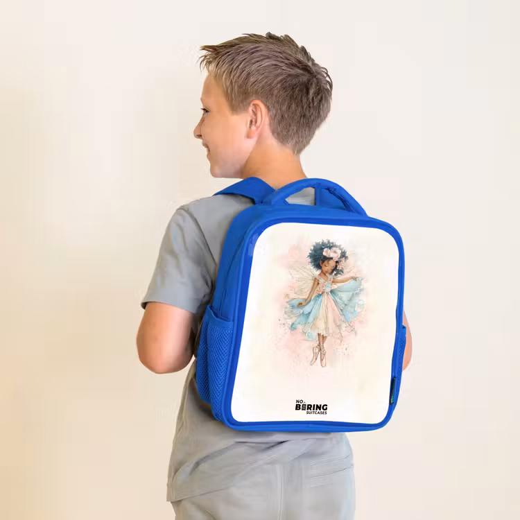 Elf - Ballet - Kleurrijk Kinderrugzak - Blauw middel -sfeer2