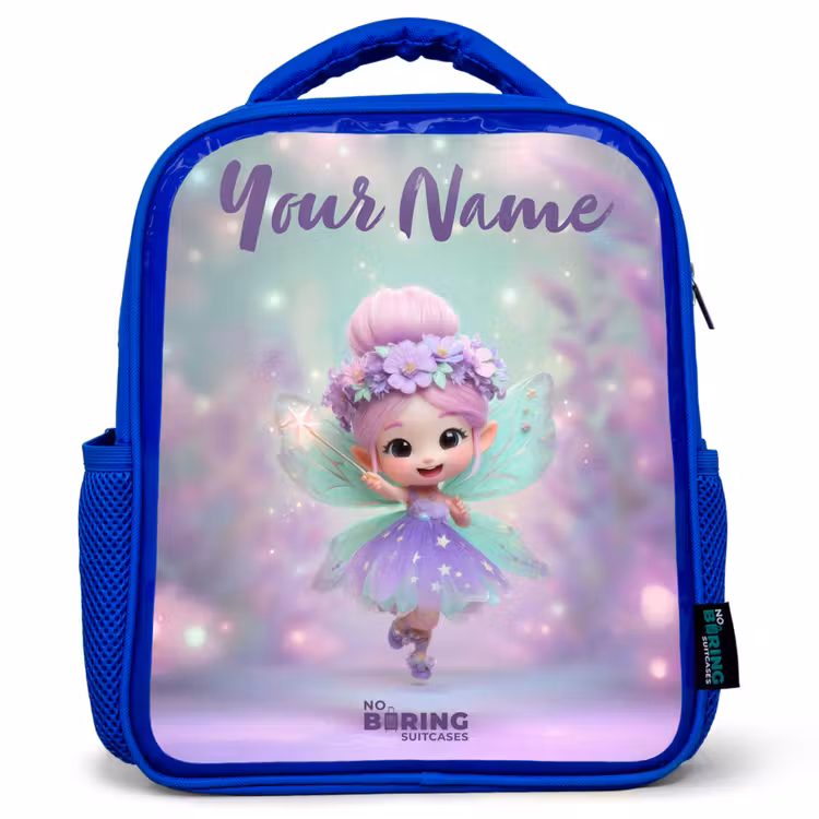 Elf - Tover - Magisch Kinderrugzak - Blauw middel -3d