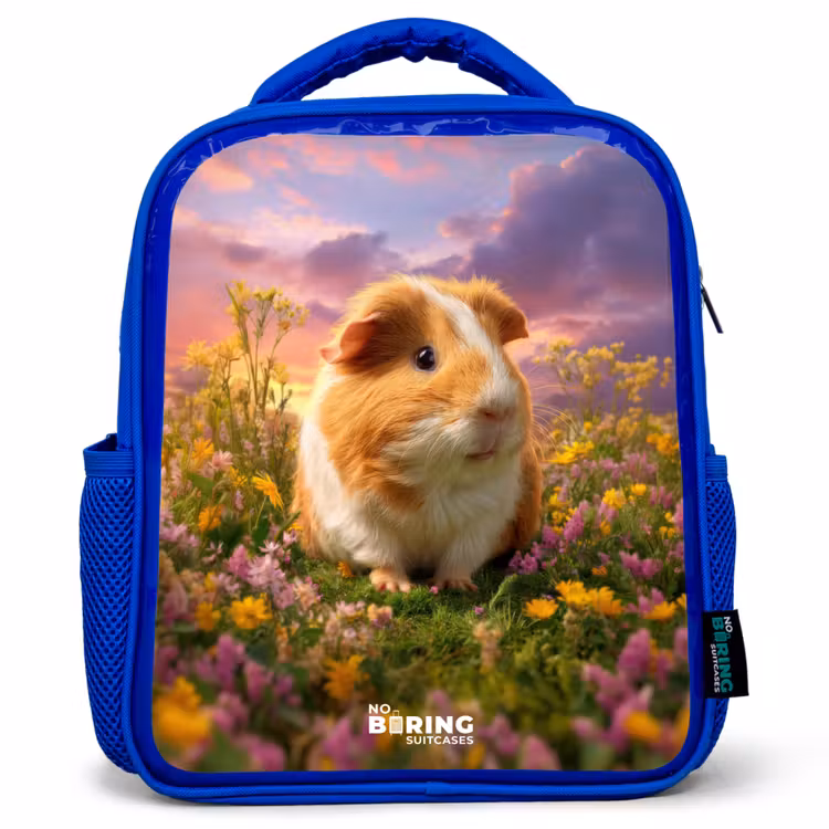 Cavia - Natuur - Dier Kinderrugzak - Blauw middel -3d