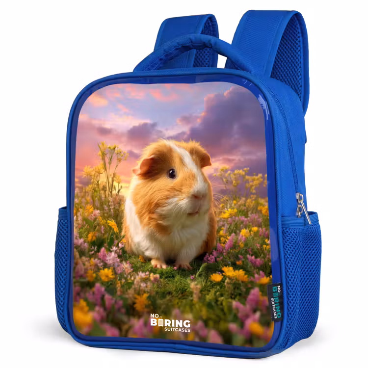 Cavia - Natuur - Dier Kinderrugzak - Blauw middel -schuin