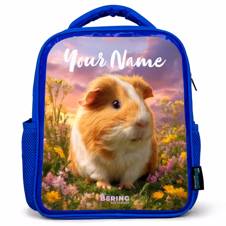 Cavia - Natuur - Dier Kinderrugzak - Blauw middel -3d