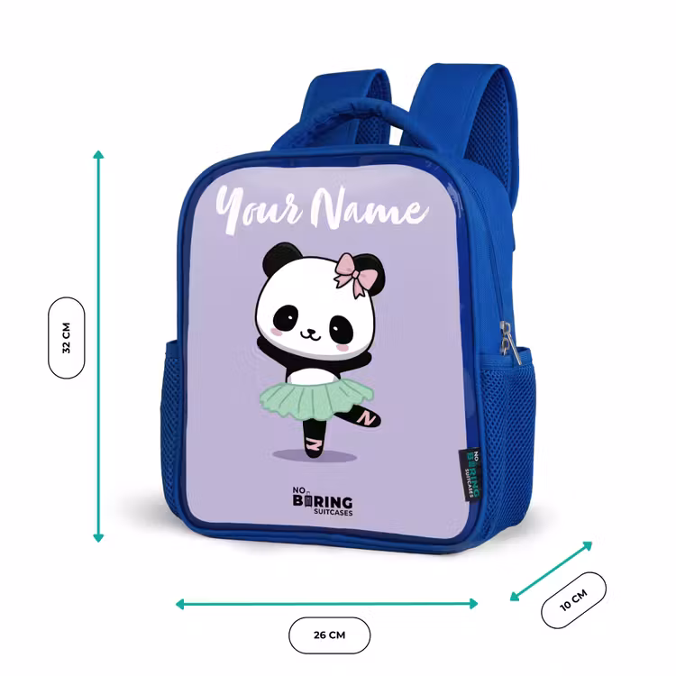 Kawai - Ballet - Panda Kinderrugzak - Blauw middel -productfoto_formaten