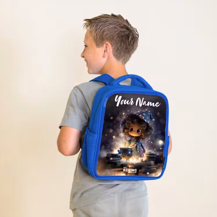 Magische Nacht vol Toverkunst Kinderrugzak - Blauw middel -sfeer2