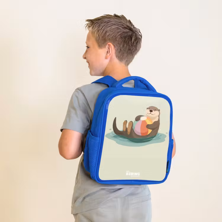Otter - Strandbal - Water Kinderrugzak - Blauw middel -sfeer2