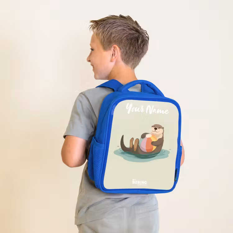 Otter - Strandbal - Water Kinderrugzak - Blauw middel -sfeer2