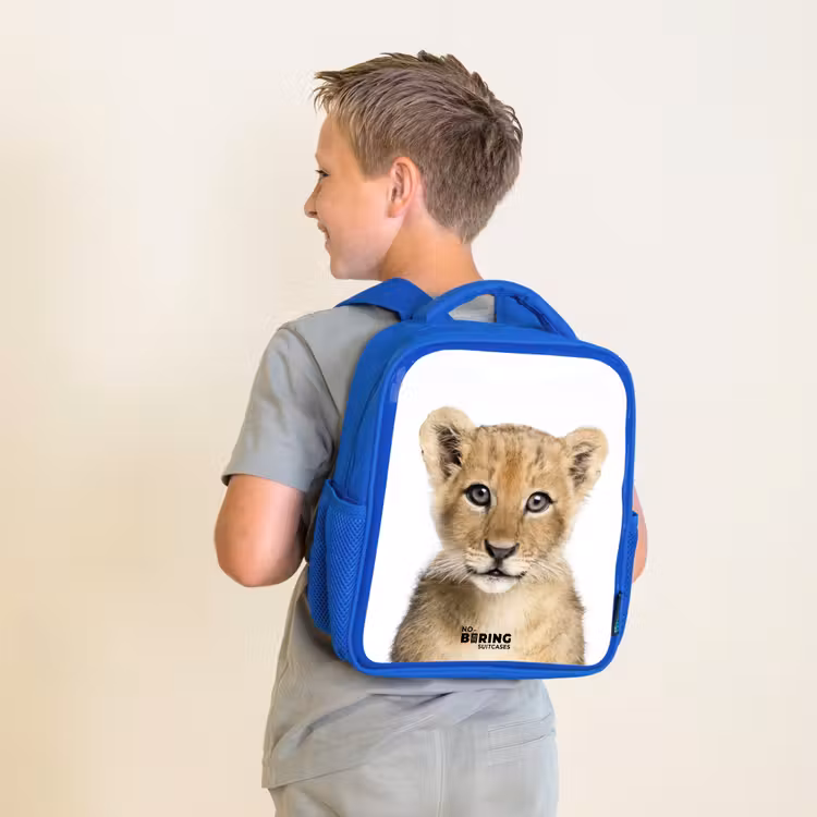Winnie Welpje Kinderrugzak - Blauw middel -sfeer2