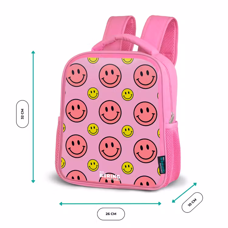 All smiles roze Kinderrugzak - Roze middel -productfoto_formaten