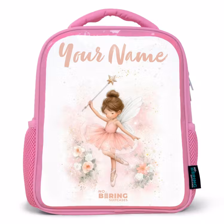 Ballerina fee in roze Kinderrugzak - Roze middel -3d