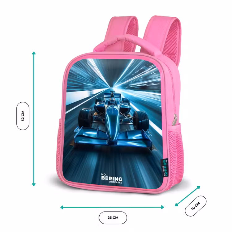 Blazing blue Kinderrugzak - Roze middel -productfoto_formaten