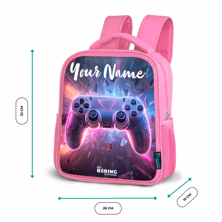 Controller - Neon - Game Kinderrugzak - Roze middel -productfoto_formaten