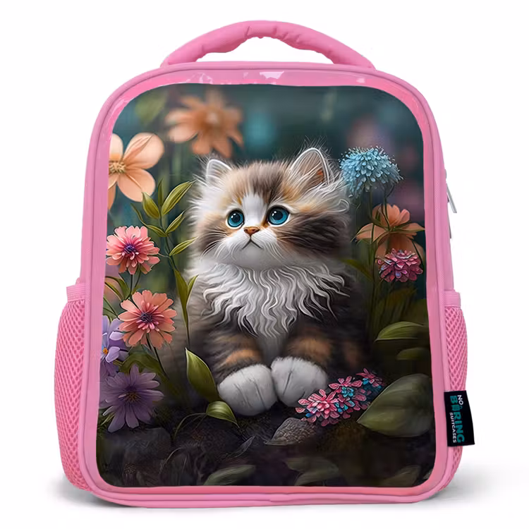 Snoezige Sjakie Kinderrugzak - Roze middel -3d